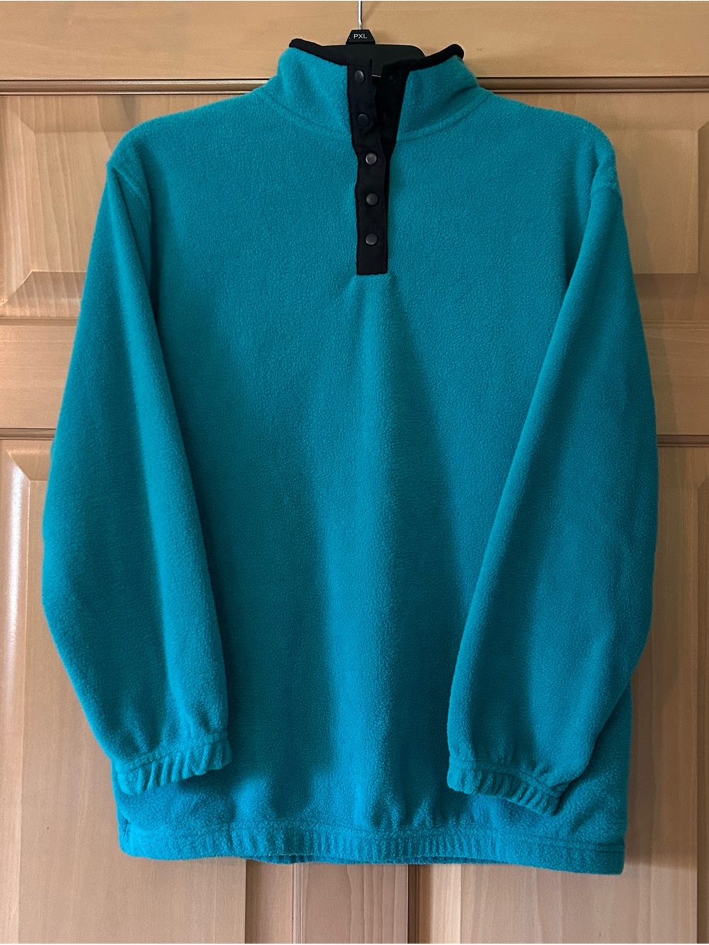 Vtg 90s USA Olympics Fleece Pullover Teal Snap T JCPenney 1992 Youth 14/16